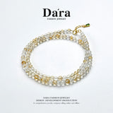 DARA 925 Silver Yellow Crystal Tourmaline Necklace, Recommended by DARA, RYX4197001