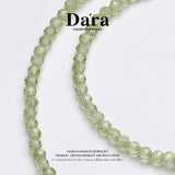 DARA S925银2-3毫米橄榄石项链 YX6682001