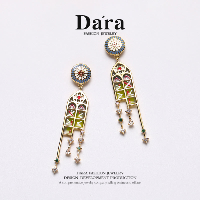 DARA S925 silver niche design earrings YH4954001