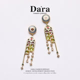DARA S925 silver niche design earrings YH4954001