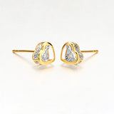 Dara 18k金钻石心形设计耳环 KH1642001 