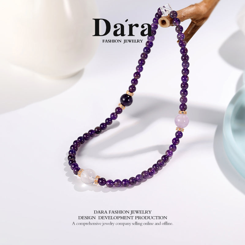 DARA 5-6mm Natural Amethyst Necklace RX4251001