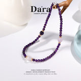 DARA 5-6mm Natural Amethyst Necklace RX4251001