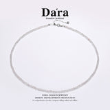 DARA S925银2-3毫米白水晶项链 YX6685001