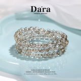 DARA Natural 6-7mm Silver Hair Crystal Necklace RX4277001