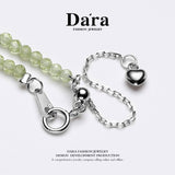 DARA S925银2-3毫米橄榄石项链 YX6682001