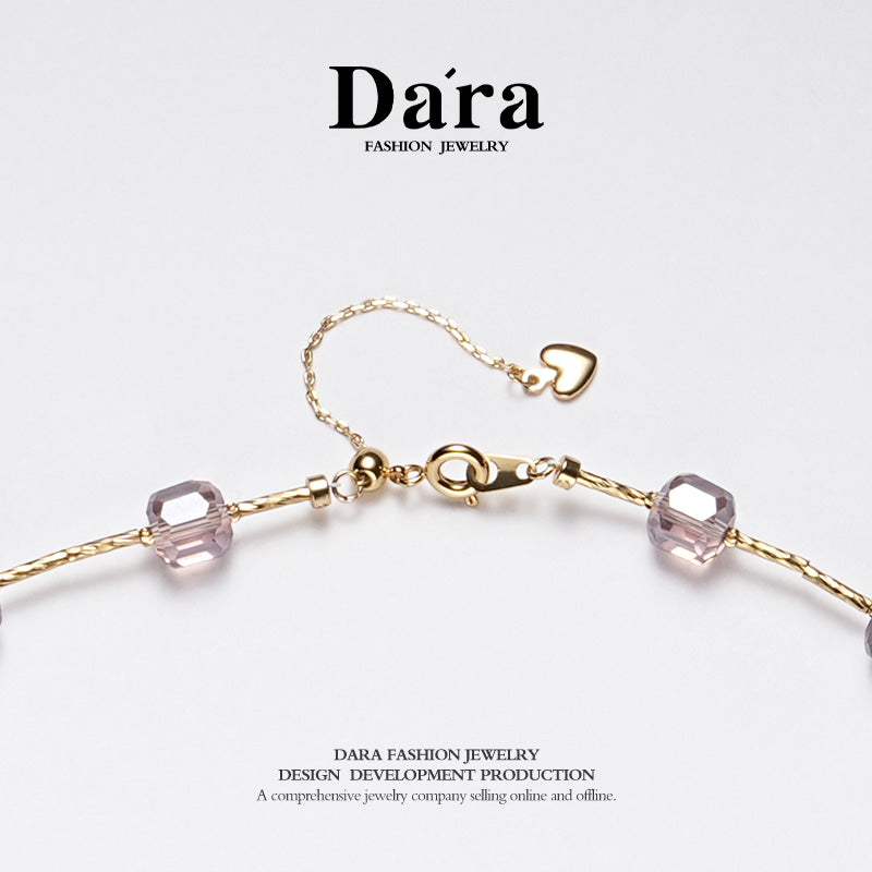 DARA 淡水无核白珍珠 9-10mm 珍珠项链 X6568001 