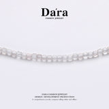 DARA S925银2-3毫米白水晶项链 YX6685001