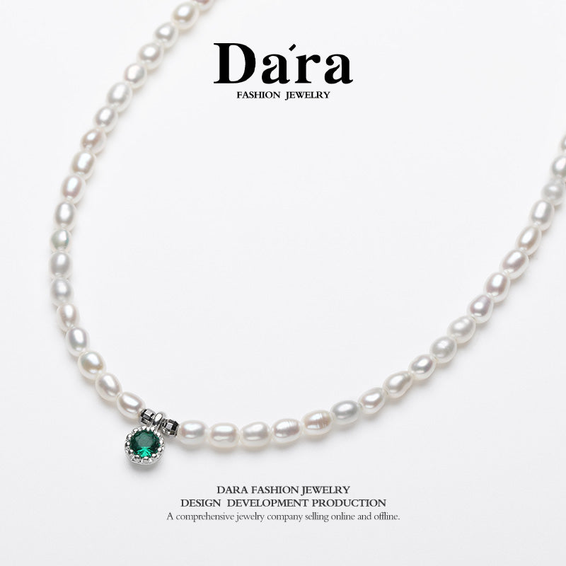 DARA S925银淡水珍珠项链，珍珠2-3毫米，YX6680001 