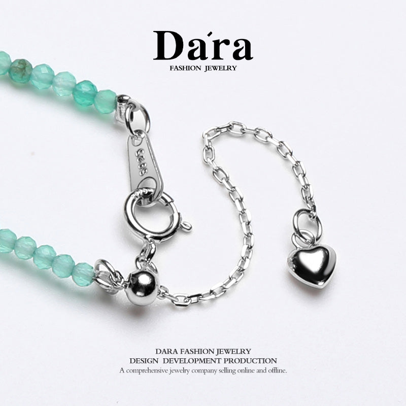DARA S925银2-3毫米玉髓项链 YX6683001 