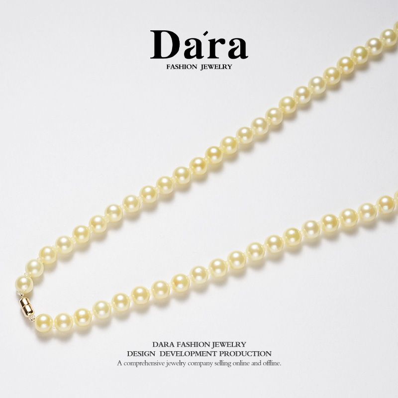 DARA 14K金海水羽毛御金5-6mm珍珠项链 KX1885001 
