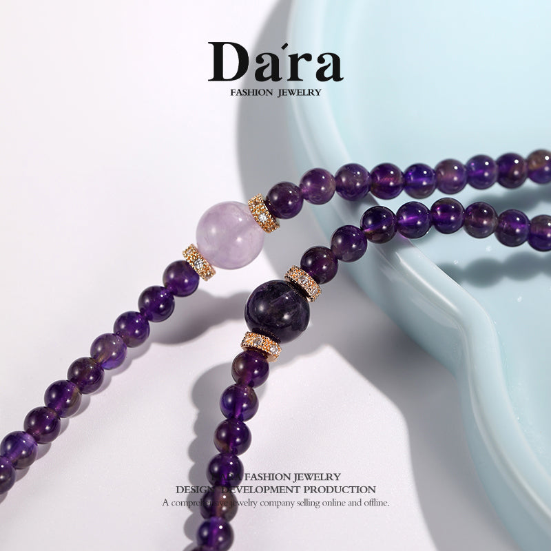 DARA 5-6mm Natural Amethyst Necklace RX4251001