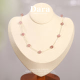DARA Champagne Gold Powder Crystal Necklace X3601001