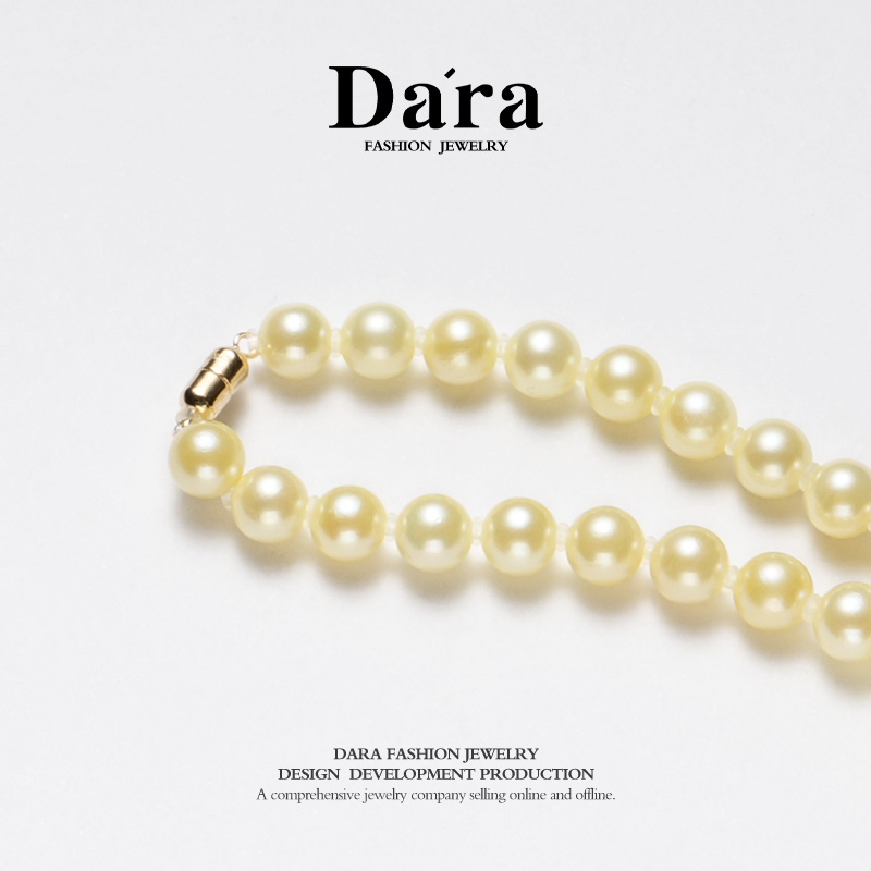 DARA 14K金海水羽毛御金5-6mm珍珠项链 KX1885001 