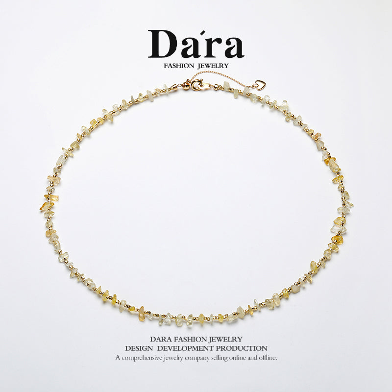 DARA Della 不规则黄玉项链 RX4524001