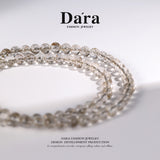 DARA Natural 6-7mm Silver Hair Crystal Necklace RX4277001