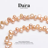 DARA S925银淡水无籽花瓣珍珠3-4mm项链 YX6711001 