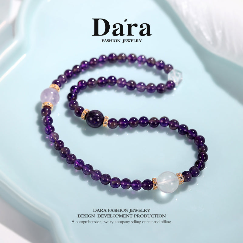 DARA 5-6mm Natural Amethyst Necklace RX4251001
