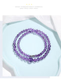 DARA Dara Natural 5-12mm Amethyst Faceted Alloy Necklace RX4261001