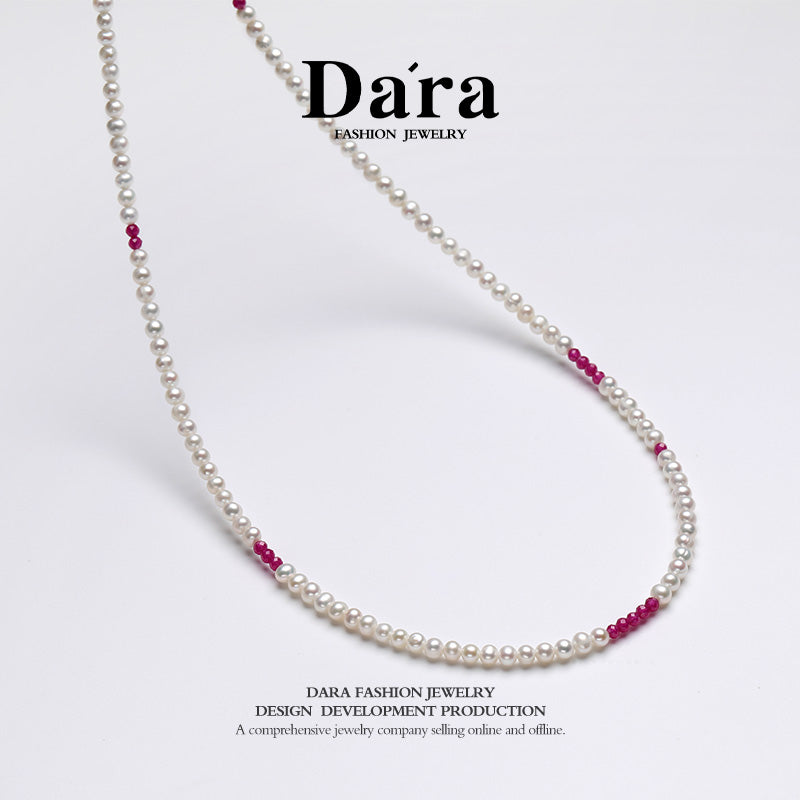 DARA S925银淡水珍珠3-4mm项链 YX6681001 