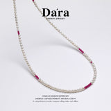 DARA S925银淡水珍珠3-4mm项链 YX6681001 