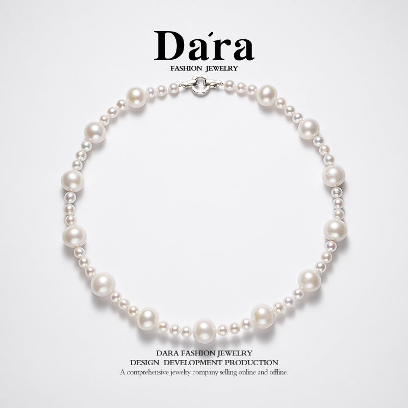 DARA 淡水白珍珠项链 6-7 毫米 11-15 毫米 X6549001 
