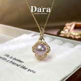 DARA 淡水珍珠 11-12 毫米近圆形略有瑕疵高光泽吊坠 X5265001 