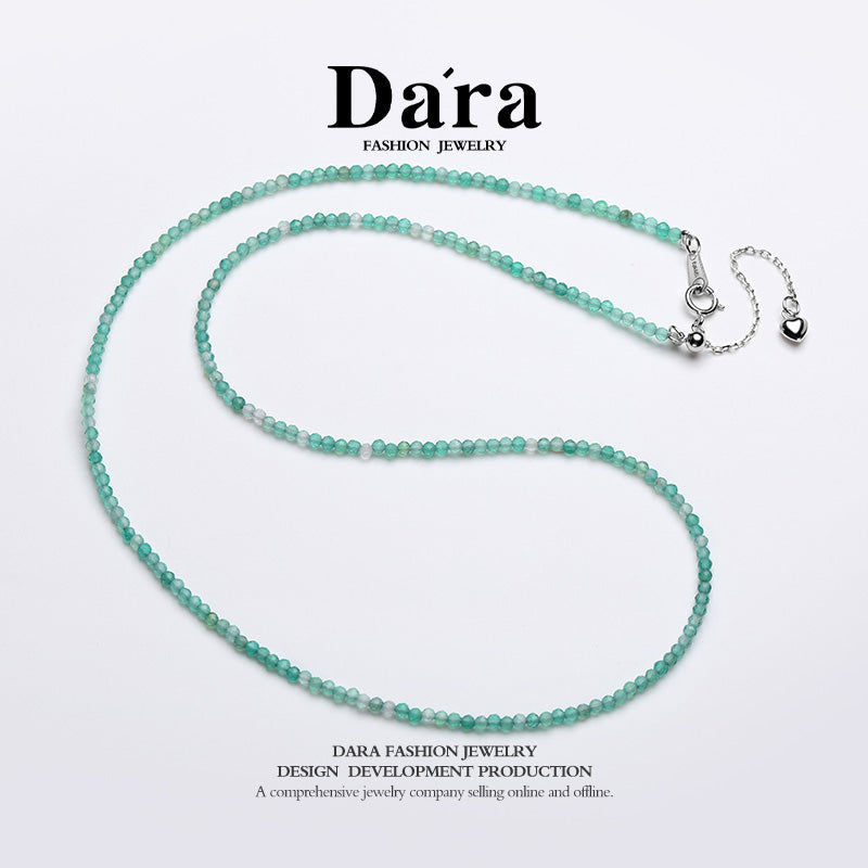 DARA S925银2-3毫米玉髓项链 YX6683001 