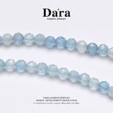DARA S925银3-4毫米海蓝宝石项链 YX6686001 