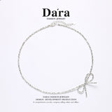 DARA S925 Silver Butterfly Design Necklace FYL-12221100
