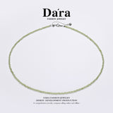 DARA S925银2-3毫米橄榄石项链 YX6682001