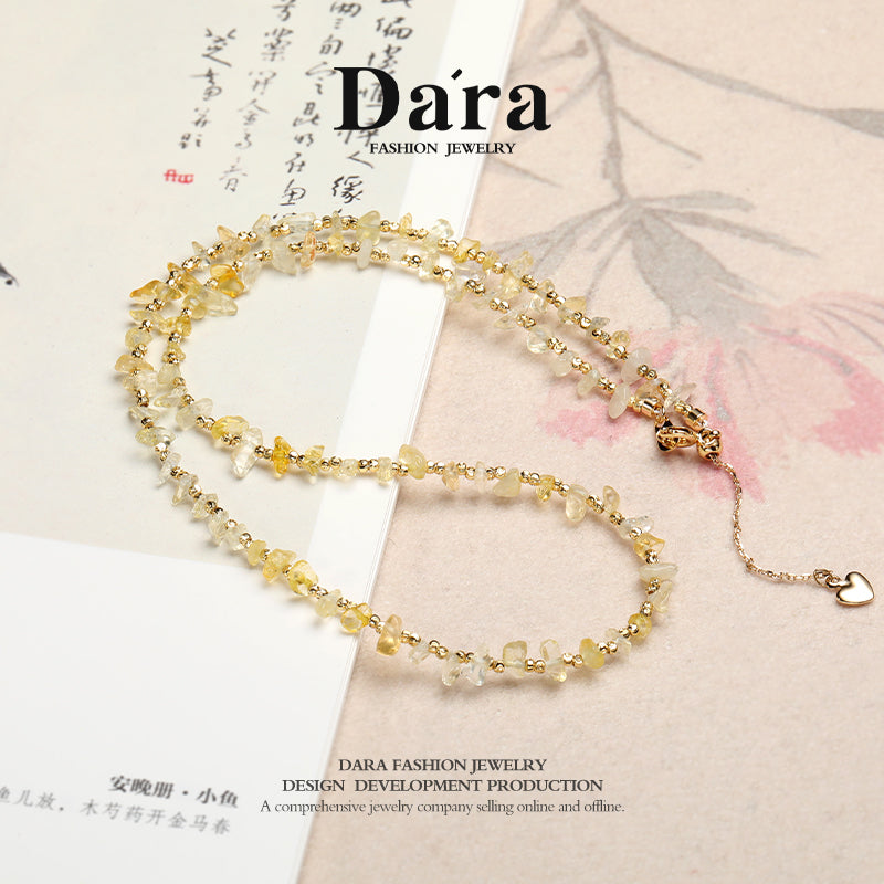 DARA Della 不规则黄玉项链 RX4524001