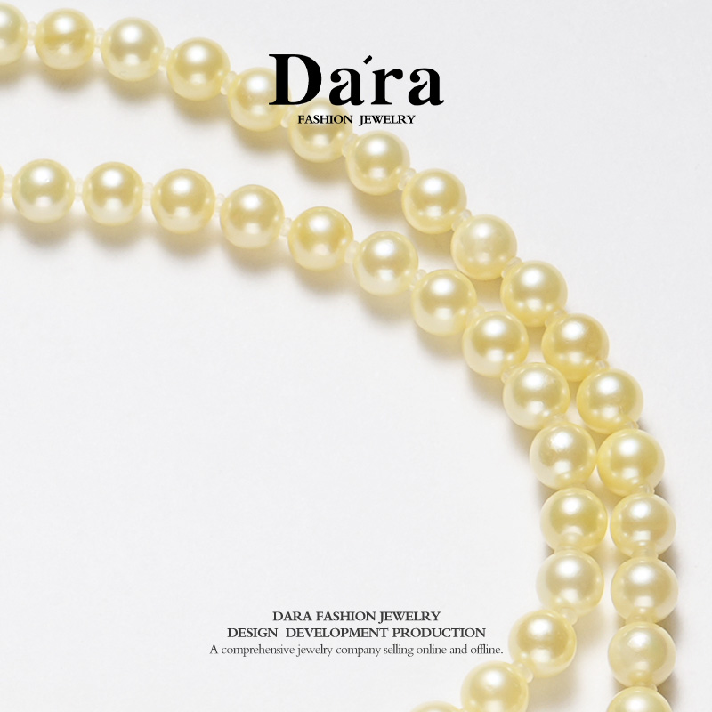 DARA 14K金海水羽毛御金5-6mm珍珠项链 KX1885001 