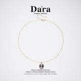 DARA 18K金海蓝色马贝珍珠13-14毫米吊坠 KX1882001 
