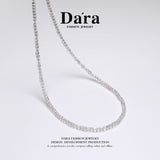 DARA S925银2-3毫米白水晶项链 YX6685001