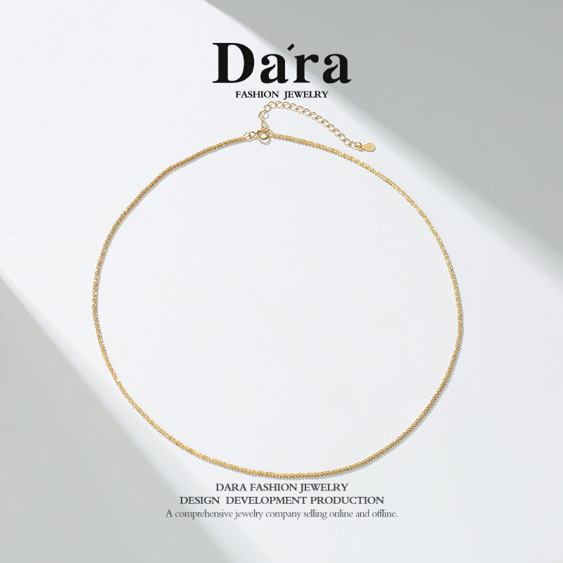 DARA 925 Silver Gold Splendid Necklace YX1722001