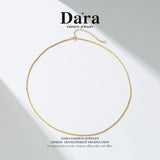 DARA 925 Silver Gold Splendid Necklace YX1722001