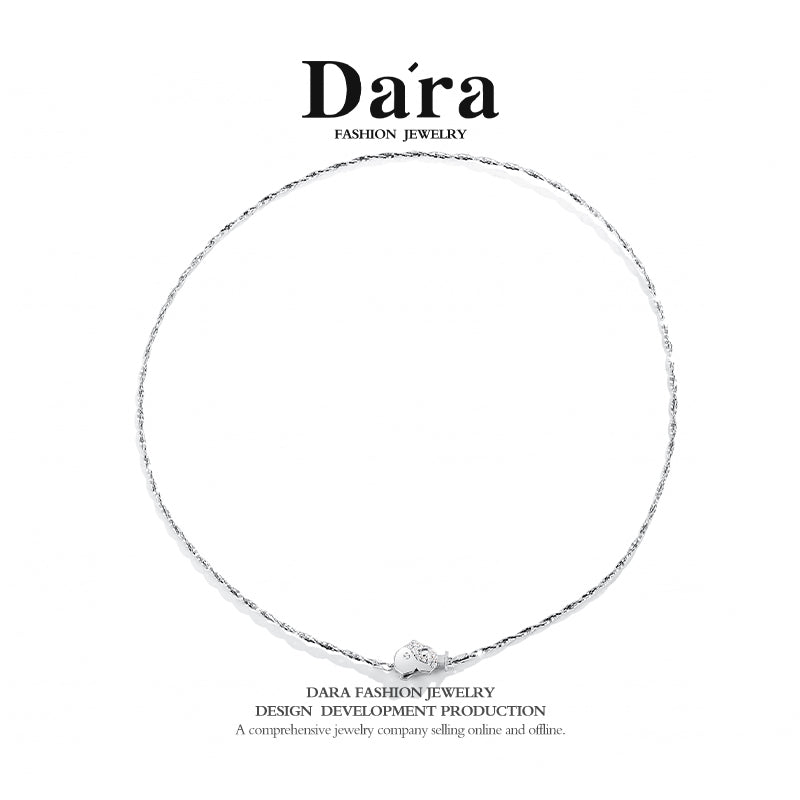DARA 925 silver cubic zirconia fashion design women's necklace YX2069001