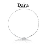 DARA 925 silver cubic zirconia fashion design women's necklace YX2069001