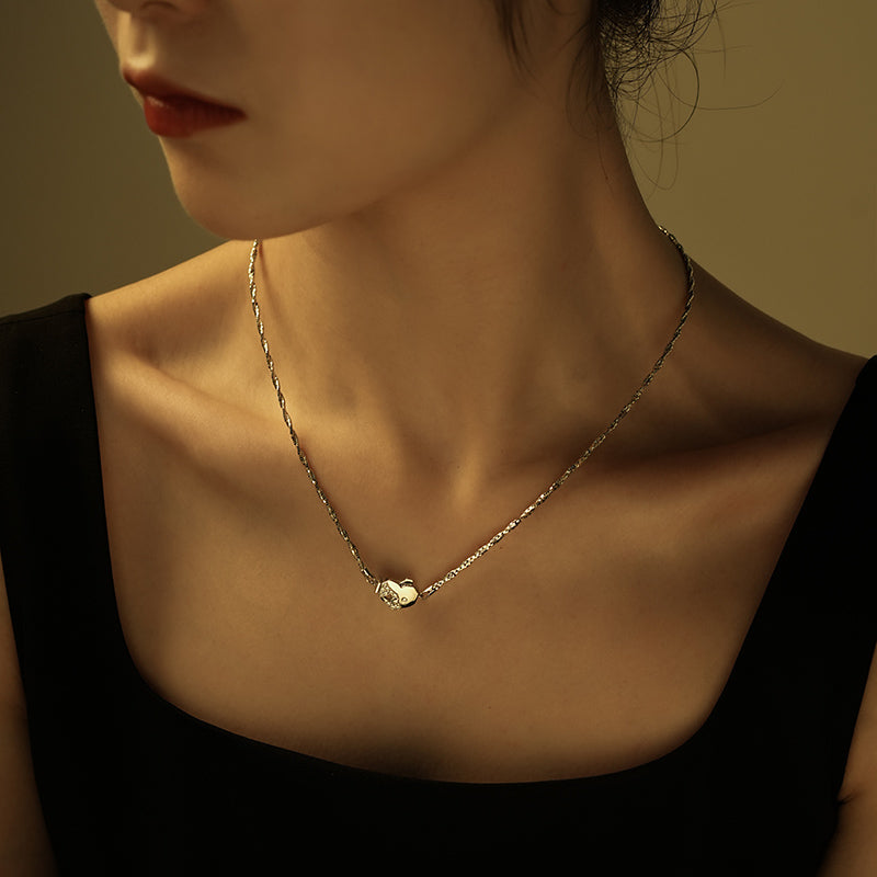 DARA 925 silver cubic zirconia fashion design women's necklace YX2069001