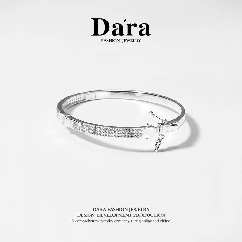DARA s925 silver starry sky high-level sense of sparkling silver bracelet FYS-00221101