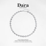 DARA s925 Silver Personalized Pig Nose Fashion Necklace FYL-06681100