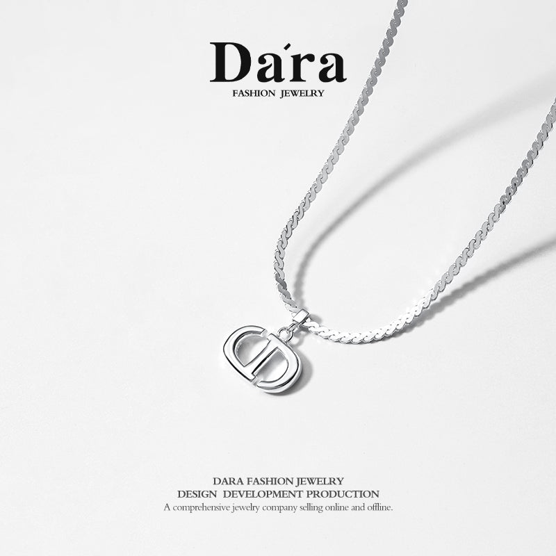 DARA s925 silver fashion CD personality ins wind pendant FYL-01031100