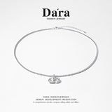 DARA s925 silver fashion CD personality ins wind pendant FYL-01031100
