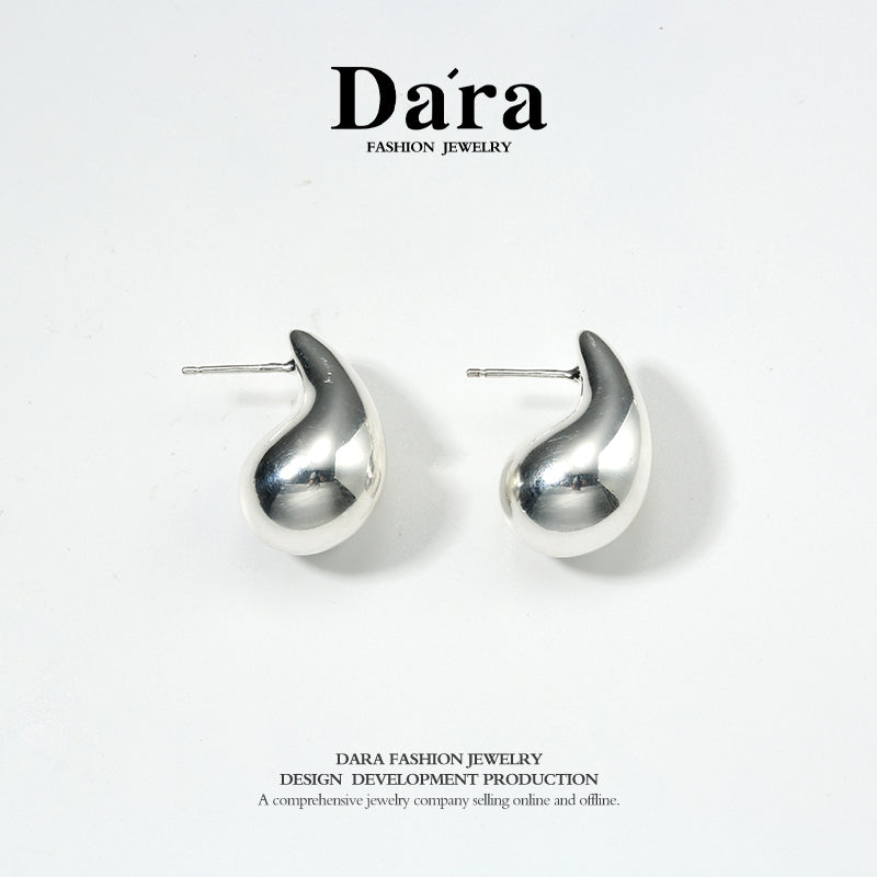 DARA s925 silver drop-shaped European and American style personalized earrings FYE-04701100