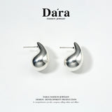 DARA s925 silver drop-shaped European and American style personalized earrings FYE-04701100