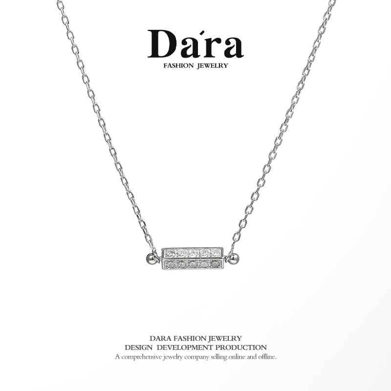 DARA 925 silver square bar fashion pendant YX2399001