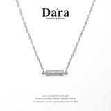 DARA 925 silver square bar fashion pendant YX2399001