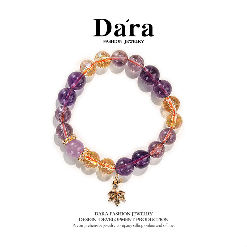 DARA's "Nine Purple Fire Away" amethyst Multi-treasure bracelet Diversity Release RS3467001