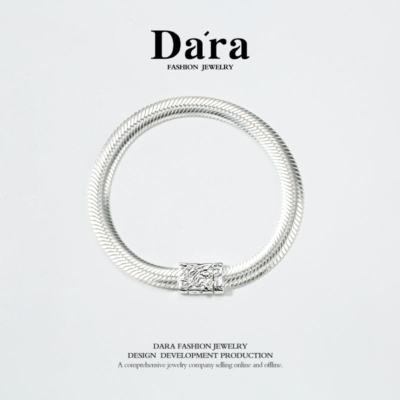 DARA 925 Silver Dragon Scale Fashion Bracelet FYS-01261100